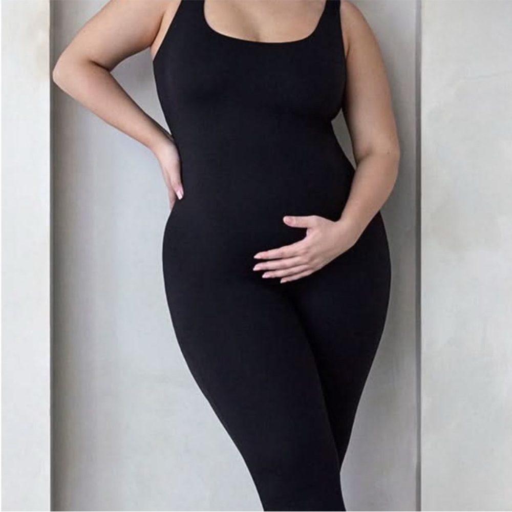 Black Maternity Jumpsuit - Picture 4 of 6